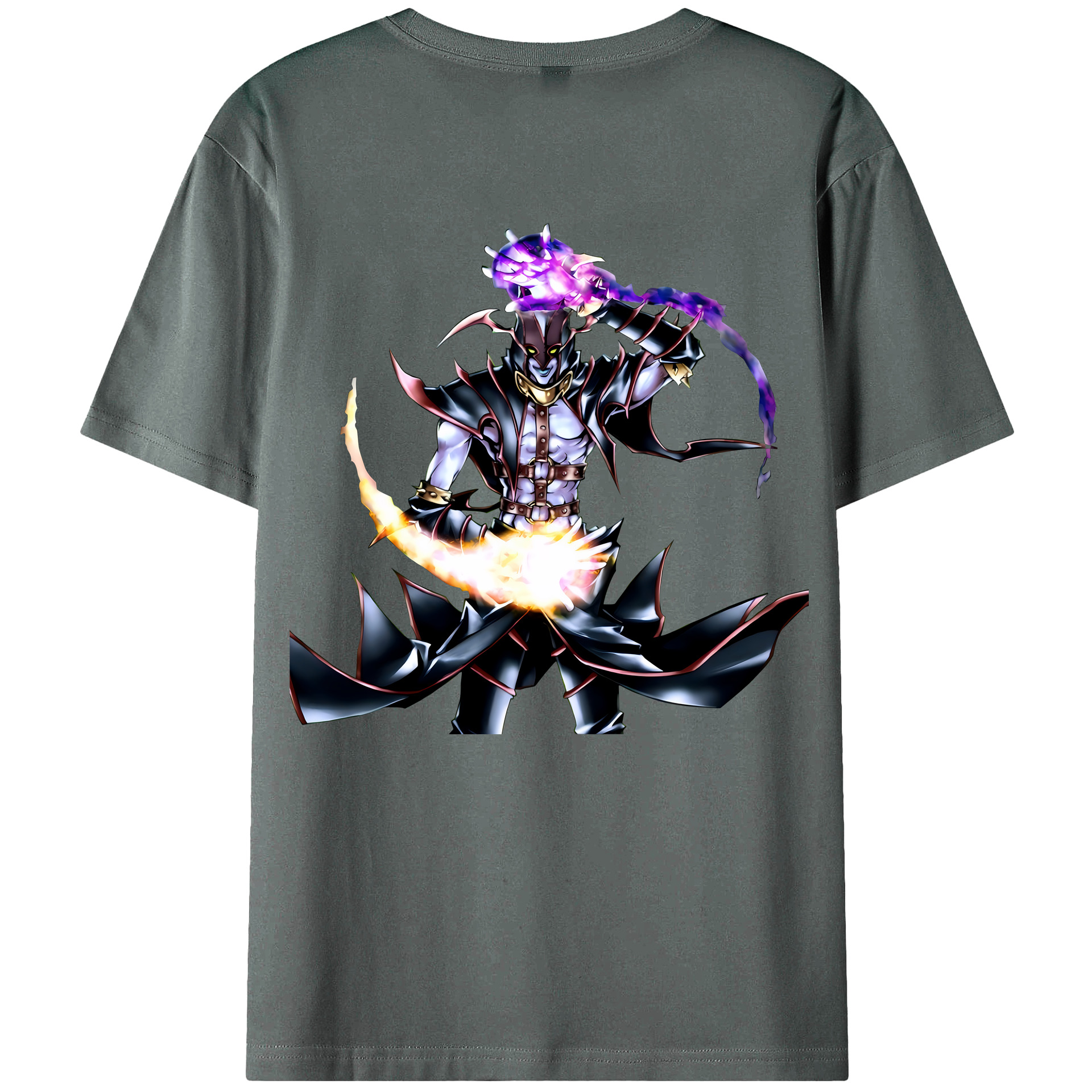 （画像用） 遊☆戯☆王 Yu-Gi-Oh! 綿100％ メンズ半袖Tシャツ（バックプリント） 通気性